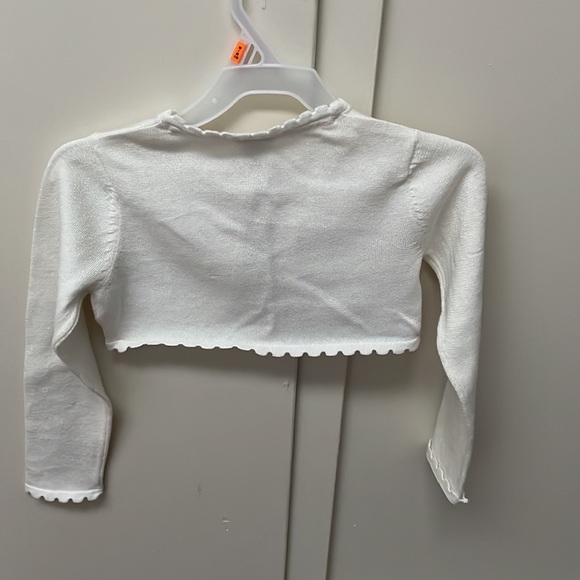 IVORY SPARKLY KIDS SHRUG - Monsoon 5-6 - Picture 5 of 5